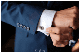 Freshly cleaned and pressed suit and shirt